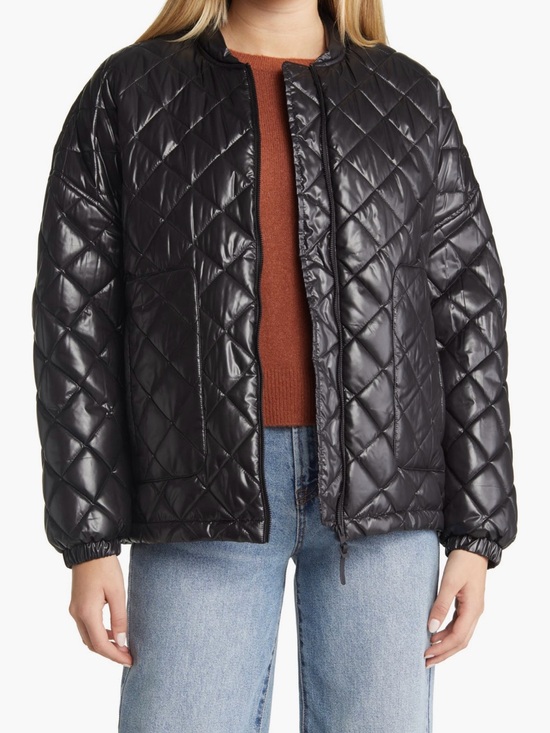 Halogen Jackets & Blazers - HALOGEN Women Black Quilted Puffer  Jacket - Size XS ( NEW WITH TAG )